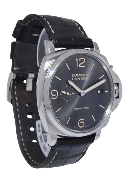 Panerai Luminor Due PAM 943 Steel Anthracite Grey Dial 45mm .